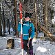 Daniela Vajsová na vrcholu Malý Polom