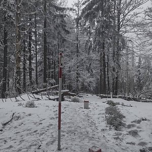 Ivka na vrcholu Malý Polom (28.2.2021 12:00)