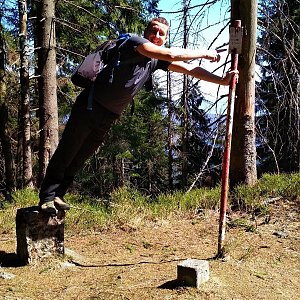 PeteBukař na vrcholu Malý Polom (22.4.2019 12:05)