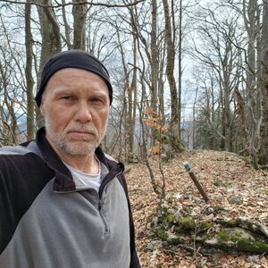 Rastislav Biarinec on the summit of Žarnovka (22.3.2024 12:47)