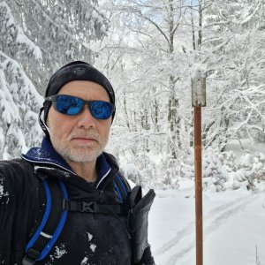 Rastislav Biarinec on the summit of Vtáčnik (13.1.2025 12:42)