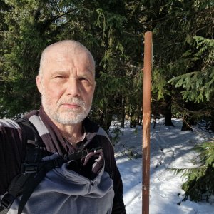 Rastislav Biarinec on the summit of Vtáčnik (17.1.2026 12:47)