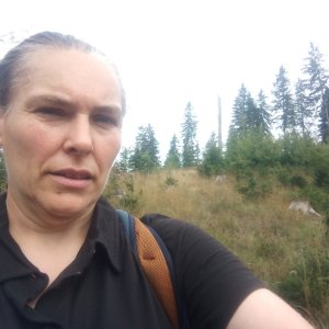 Jiřina on the summit of Sviňarka (26.8.2023)