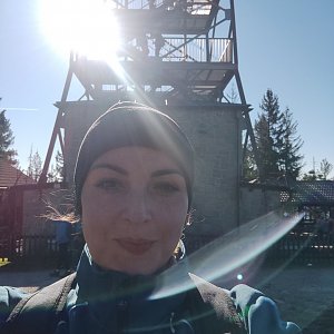 Lili na vrcholu Velká Čantoryje 