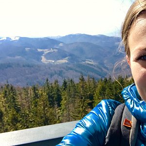 Barbora Dreslerová na vrcholu Velká Čantoryje (30.3.2018 10:57)