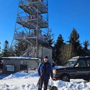 Jiří Gryz on the summit of Velká Čantoryje (19.1.2025 11:41)