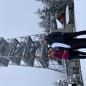 Majda na vrcholu Velká Čantoryje (9.1.2021 17:06)