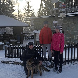 Petra Jandačková na vrcholu Velká Čantoryje (9.1.2021 9:49)