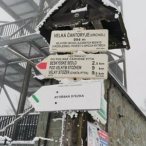Michal 77 na vrcholu Velká Čantoryje (29.1.2021 15:41)