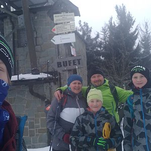 trefi.s na vrcholu Velká Čantoryje (6.2.2021 12:00)