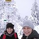 michaela rosenbergrova na vrcholu Velká Čantoryje (14.2.2021)