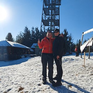 Evík na vrcholu Velká Čantoryje (7.3.2021 15:11)