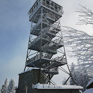 David Chlebek na vrcholu Velká Čantoryje (17.1.2021 15:38)