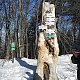 Lenka na vrcholu Kotař - Salaš (19.2.2019 14:17)
