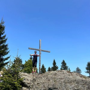 Galorka on the summit of Malý Špičák (27.5.2023 2:17)