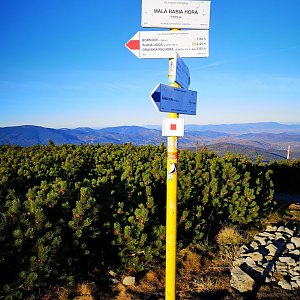 Martin na vrcholu Malá Babia hora (29.10.2021 7:55)