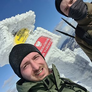 Jan Bilička na vrcholu Malá Babia hora (20.2.2021 11:44)