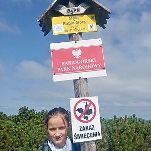bebe na vrcholu Malá Babia hora (25.8.2021 14:27)