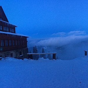 Dashia5 na vrcholu Velký Stožek / Stożek Wielki (19.2.2021 17:24)