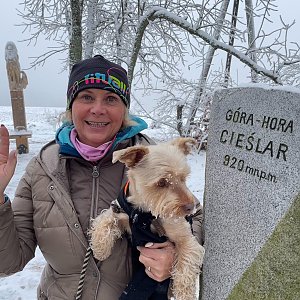 Magda na vrcholu Česlar / Cieślar (20.11.2022 10:51)