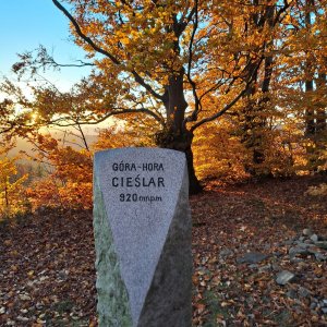 Roman Skácel on the summit of Česlar / Cieślar (25.10.2024 7:36)