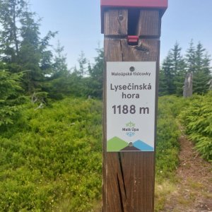 Cyklista 73 na vrcholu Lysečina (10.7.2023 12:31)