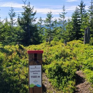 Martina na vrcholu Lysečina (12.8.2023 15:00)