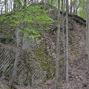 Jarda Vála on the summit of Franzelsberg (22.4.2014 13:35)