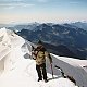Bohumír Michal na vrcholu Castor / Punta Castore (25.7.2003)