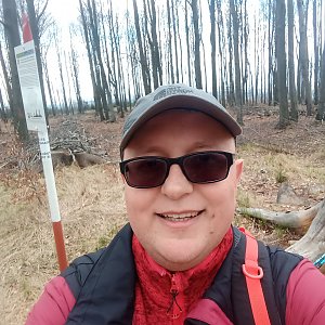 Josef Kukla na vrcholu Slunečná (3.5.2021 15:28)