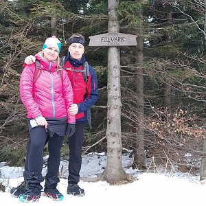 I+L Rajnochovi na vrcholu Folvark (18.1.2020 14:07)