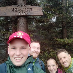 Michal Dimun na vrcholu Folvark (14.5.2020 10:12)