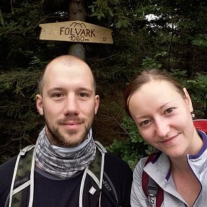 Paja&Tom na vrcholu Folvark (15.7.2018 9:45)