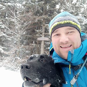 Chrapča na vrcholu Folvark (6.1.2021 9:27)