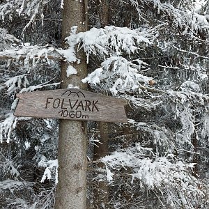 Petra Glogarová na vrcholu Folvark (10.1.2021 12:18)