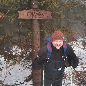 Střelec na vrcholu Folvark (23.1.2021 13:00)