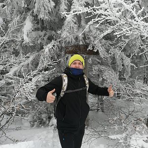 Petr Borovský na vrcholu Folvark (30.1.2021 11:23)