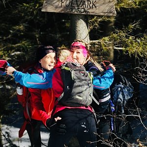 Karin na vrcholu Folvark (20.2.2021 11:50)