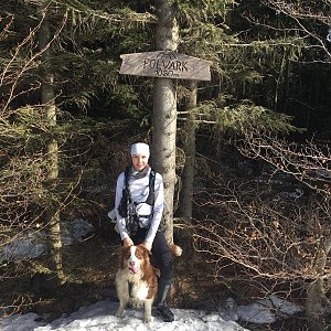 Markéta Čeníková na vrcholu Folvark (25.2.2021 11:05)