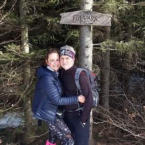 Miroslav Marek na vrcholu Folvark (25.2.2021 6:23)