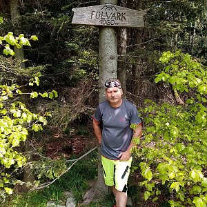 Lojza Žáček na vrcholu Folvark (5.6.2021 12:46)