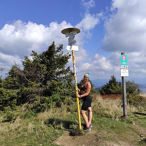 Štěpánka Losertová na vrcholu Veľká Rača (4.9.2021 11:32)