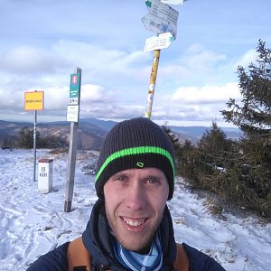 Radek na vrcholu Veľká Rača (12.12.2020 12:17)