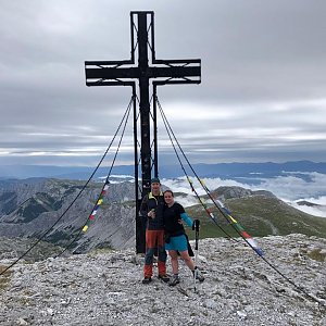 MíšaK na vrcholu Hochschwab (11.8.2019 9:20)