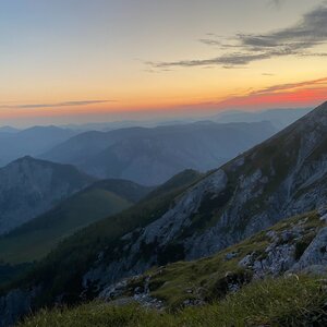 Dominik Smetana on the summit of Hochschwab (16.8.2024 8:30)