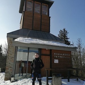 Radim Fcb on the summit of Čerchlaný Beskyd (21.2.2021 12:48)