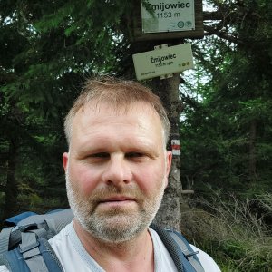 Bohumír Michal on the summit of Źmijowiec J1 (20.9.2026 11:36)