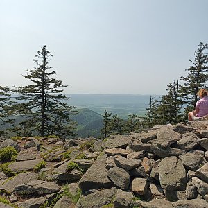 Aleš Žouželka on the summit of Czarna Góra (27.5.2023 14:30)