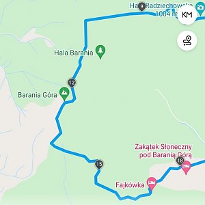 Dušan na vrcholu Barania Góra (12.3.2022 10:13)