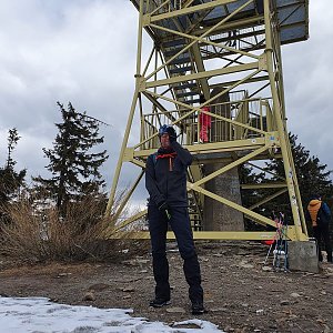 Rišek na vrcholu Barania Góra (17.4.2022 14:55)
